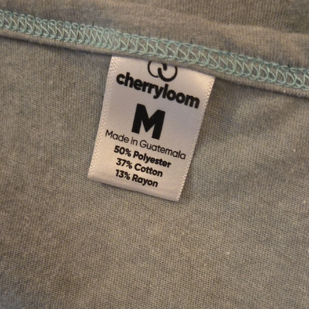 Mint Green Daisy Print V-neck Short Sleeve Tshirt - Picture 6 of 6